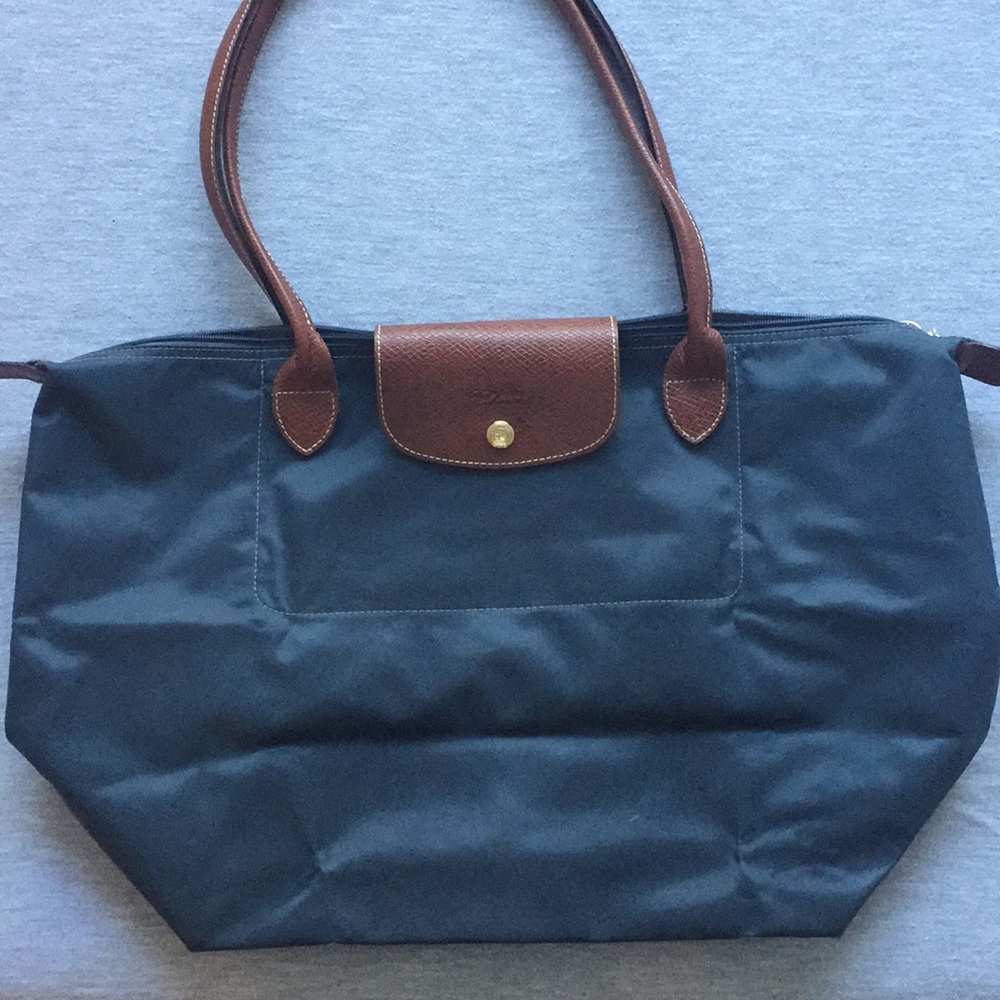 LongChamp Teal Large Tote Bag